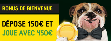 Nouveau bonus de bienvenue de 200 % (300 € max) au casino BetFirst