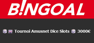 Tournoi Amusnet Dice : Un jackpot de 3 000 euros à se partager sur Bingoal Casino