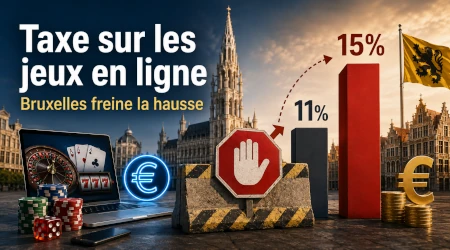 Taxe sur les jeux en ligne : Bruxelles bloque la hausse &agrave; 15 % voulue par la Flandre