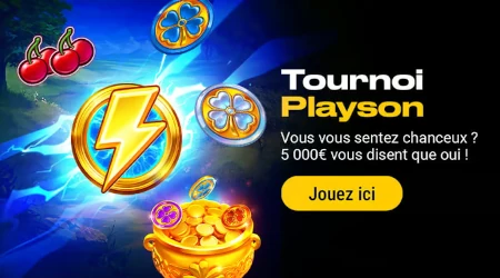 Tournoi Playson - Gagnez votre part des 5.000 euros en jouant sur le casino Bwin
