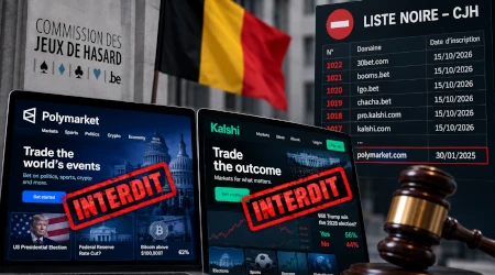 Apr&egrave;s Polymarket, Kalshi rejoint la liste noire des jeux de hasard en Belgique