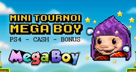 PS4 et du cash à gagner lors du Mini Tournoi Mega Boy de casino777