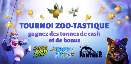 777 € cash à gagner lors du tournoi « Zoo-tastique »