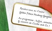 Golden Palace Houdeng-Goegnies vous convie  sa soire italienne