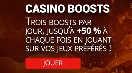 Casino King lance ses Casino Boosts : jusqu'&agrave; 50 % de gains suppl&eacute;mentaires chaque jour