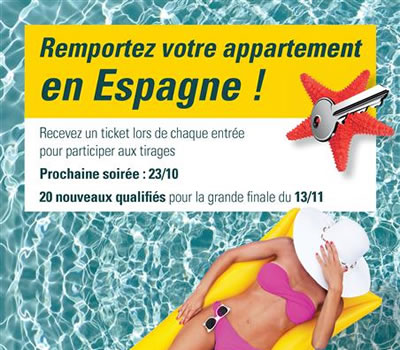 Un appartement en Espagne à gagner lors de la tombola du Casino de Namur