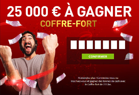 Trouvez le code du coffre-fort du casino777 et gagnez 25.000€