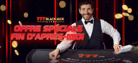 Blackjack Happy Hour : Triplez vos pièces sur le casino777