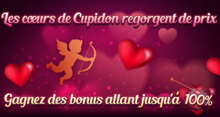 100 % de bonus pour la Saint Valentin sur Casino777