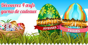 Une surprise par jour pendant le week end de Pâques au Casino 777