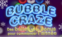 Bubble Craze : 25 % de bonus pour commencer l'année sur casino777.be