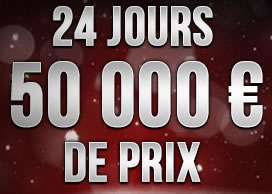 50 000 euros de prix vous attendent derrière le calendrier de l'avent de casino777.be