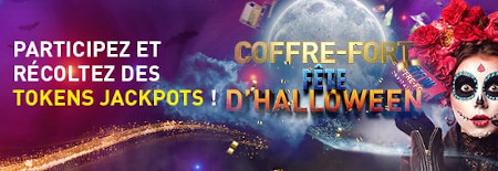 Coffre-fort d'Halloween : Quadruple dose de tokens sur le casino777