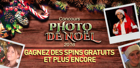 Des spins gratuits en participant au concours de photo de Noël du Casino777