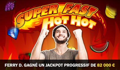 Jerry D. gagne 82.000 euros au jackpot progressif de Casino777