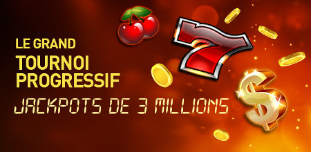 Grand Tournoi Progressif du casino777 : 3 millions