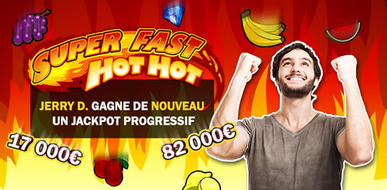 Jerry D. cumule 99.000 € de gain sur Casino777 avec 2 jackpots