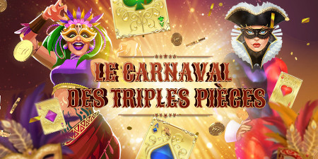 Carnaval de pièces : Gagnez 3 fois plus pendant 3  jours avec le casino777