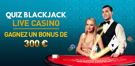 Quiz Blackjack Live Casino du Casino777 : 300 € de bonus
