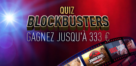 Gagnez 333 euros avec le quizz Blockbusters du casino777