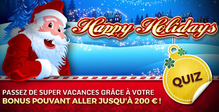 Gagnez un bonus de 200 € max. grâce à Happy Holidays sur casino777.be