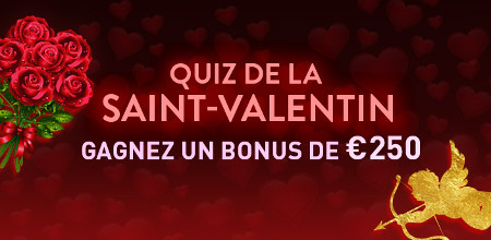 Bonus Saint-Valentin du Casino777 : 250 € offerts