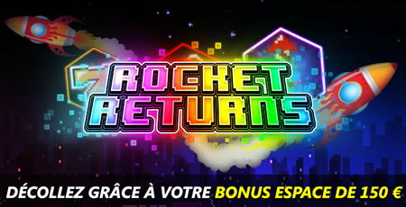 Rocket Returns : Bonus de 33 % pouvant aller jusqu'à 150 € au casino777