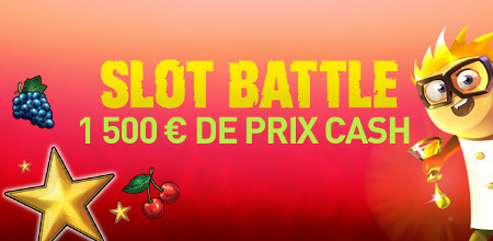 1.500 € à se partager lors de la Slot Battle