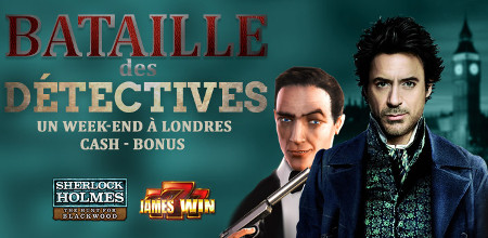 Slot Battle : James Win et Sherlock Holmes: The Hunt for Blackwood