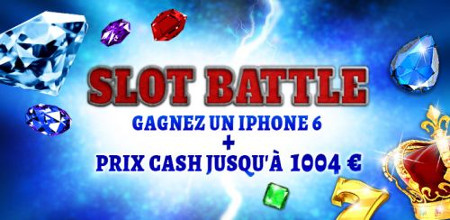 1.004 € et un iPhone 6 à se partager lors de la Slot Battle