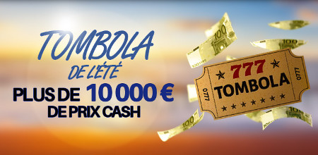 10.000 € de prix cash à gagner avec la tombola de l'été