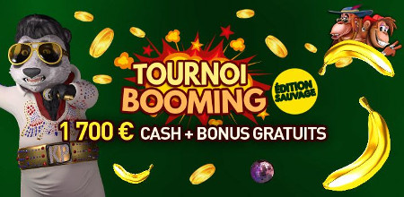 1.700 euros et des bonus à se partager lors du tournoi Booming