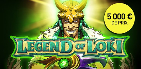5.000 euros à gagner lors du tournoi Legend of Loki