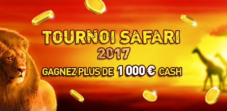 Tournoi Safari du Casino777 : 1.000 € cash à gagner