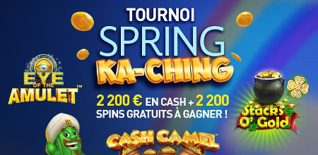 Tournoi Spring Ka-Ching : 2.200 euros en cash et 2.200 free spins au Casino 777