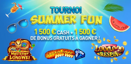 3.000 € de prix au tournoi Summer Fun du Casino777