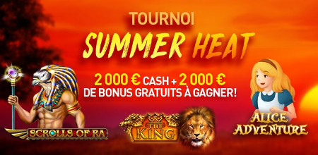 Tournoi Summer Heat du Casino777 : Du cash et des bonus à gagner