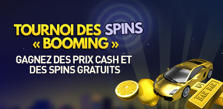 Tournoi des spins « Booming » au casino 777