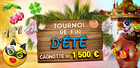 1.500 € à se partager avec le tournoi de fin d'été du casino777