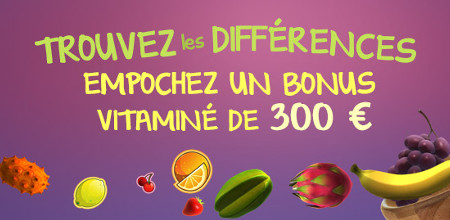 300 € de bonus en trouvant les différences