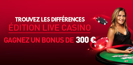 Trouvez les diffrences : Gagnez un bonus casino de 300 