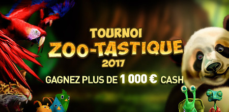 Zoo-Tastique : 1.000 € avec le tournoi du Casino777