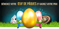 Chasse aux œufs de pâques sur le casino 777
