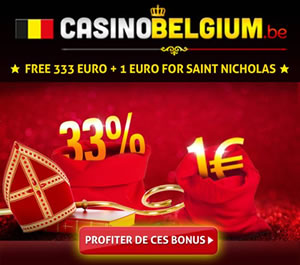 1 € offert pour la Saint Nicolas sur Casino Belgium