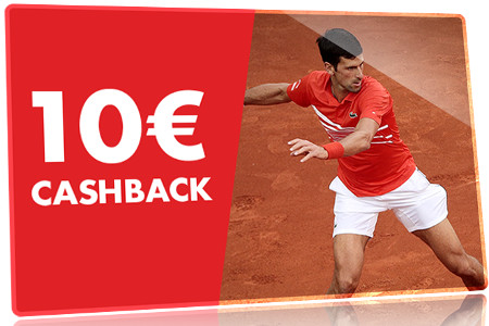 10 € de cashback quotidien pour l'ATP de Rome