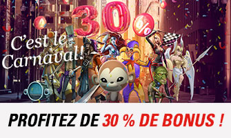 30 % de bonus sur circus.be pour le carnaval