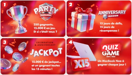 Circus Casino f&ecirc;te ses 15 ans avec 15 jours d'animations et de r&eacute;compenses