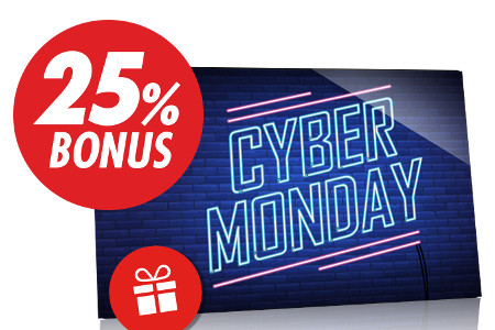 25 % de bonus pour ce Cyber Monday du casino Circus.be