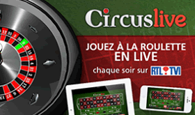Roulette Circus Live sur RTL-TVI