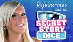 Secret Story Dice, nouveau jeu de dés en ligne sur  Circus.be avec Amélie